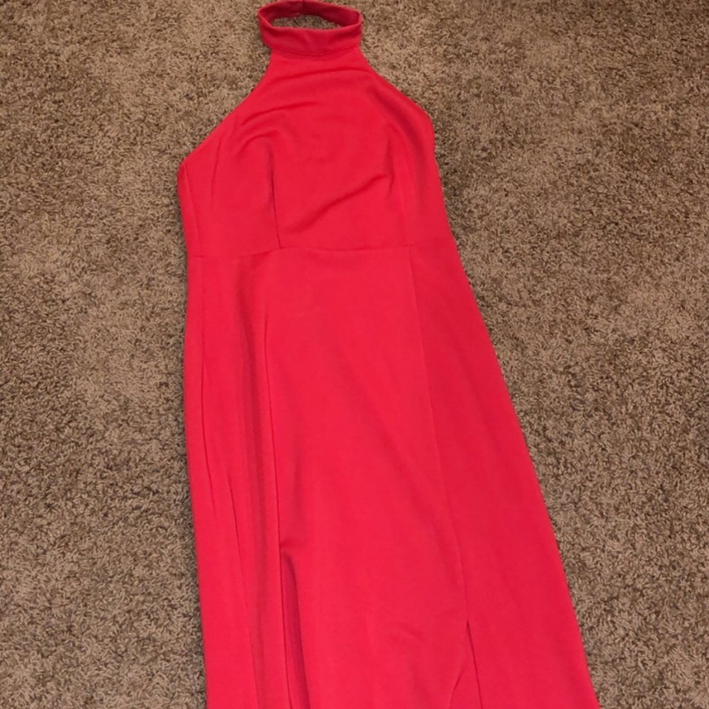 Prom girl halter neck prom dress💕